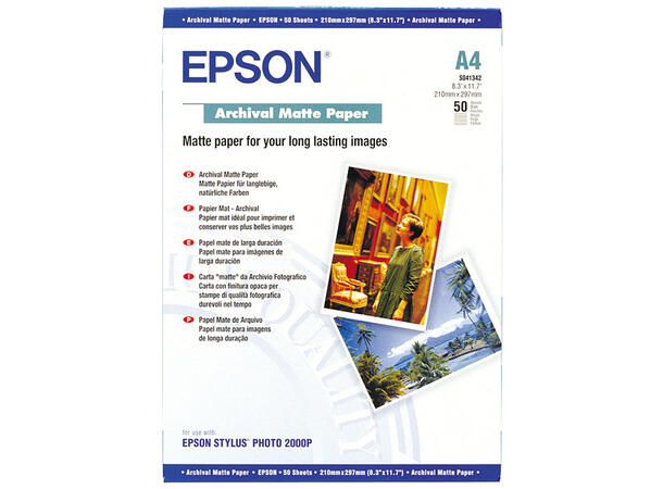 Epson Archival Matte Paper A4 50 ark 192g